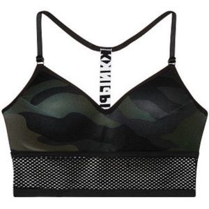 •🍂VICTORIA’S SECRET PINK BLACK CAMO WIRELESS🍂•